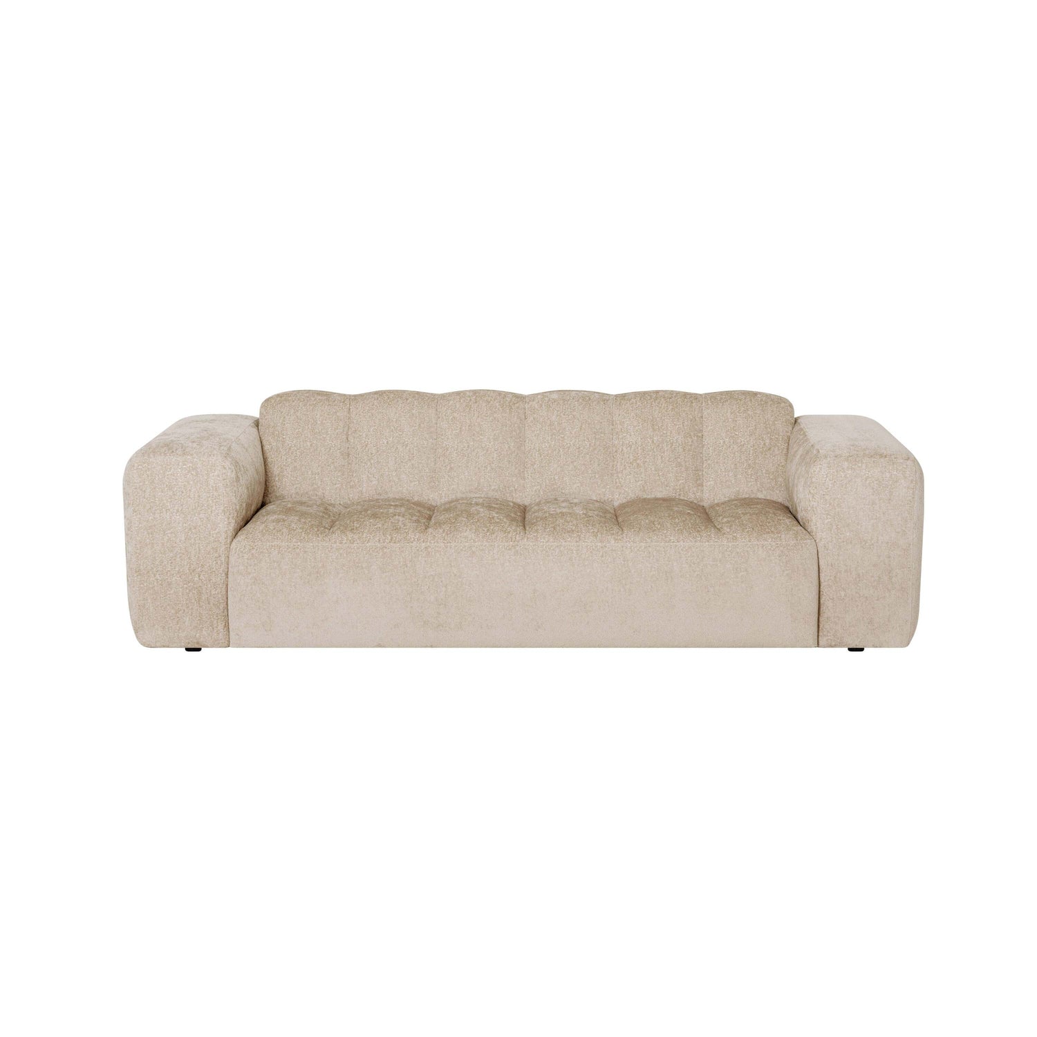 by fonQ Plume 2,5-zitsbank - Chenille - Beige
