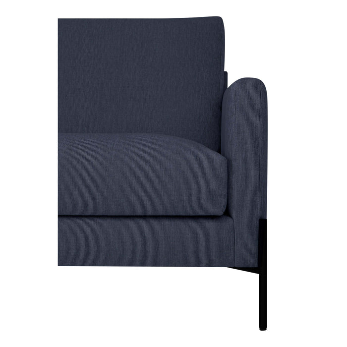 by fonQ Sora 2-zitsbank - Linnen - Donkerblauw