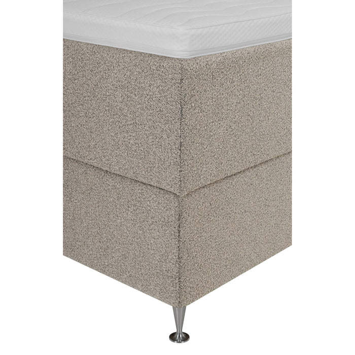 by fonQ Nubo Boxspring met Opbergruimte en Hoofdbord - 160 x 200 cm - Beige