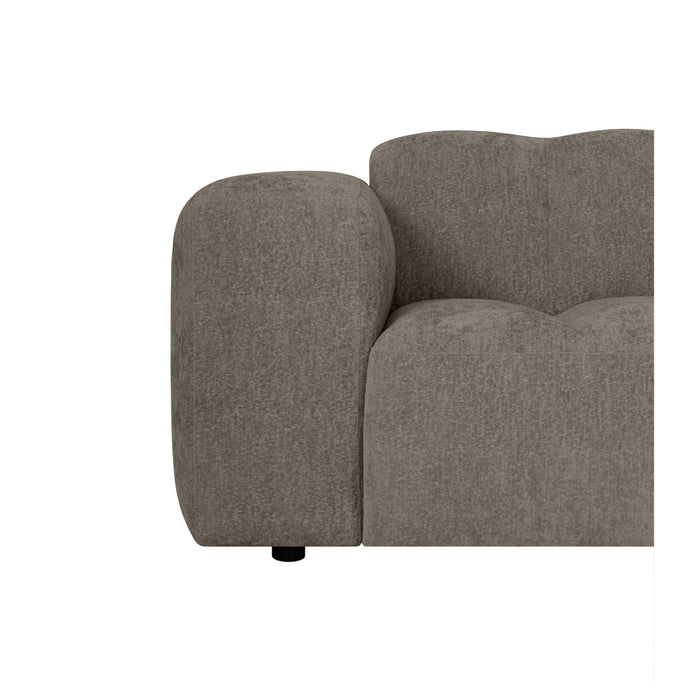 by fonQ Plume 2,5-zitsbank - Chenille - Mocca