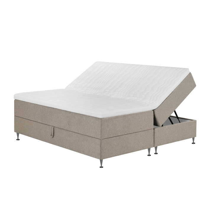by fonQ Nubo Boxspring met Opbergruimte - 180 x 200 cm - Beige