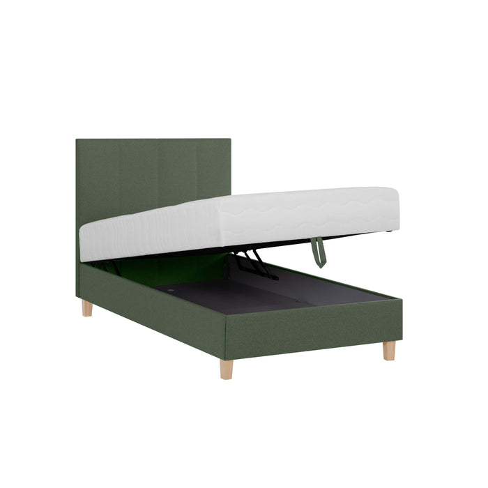 by fonQ Fjora Boxspring met Opbergruimte 120 x 200 cm - Groen