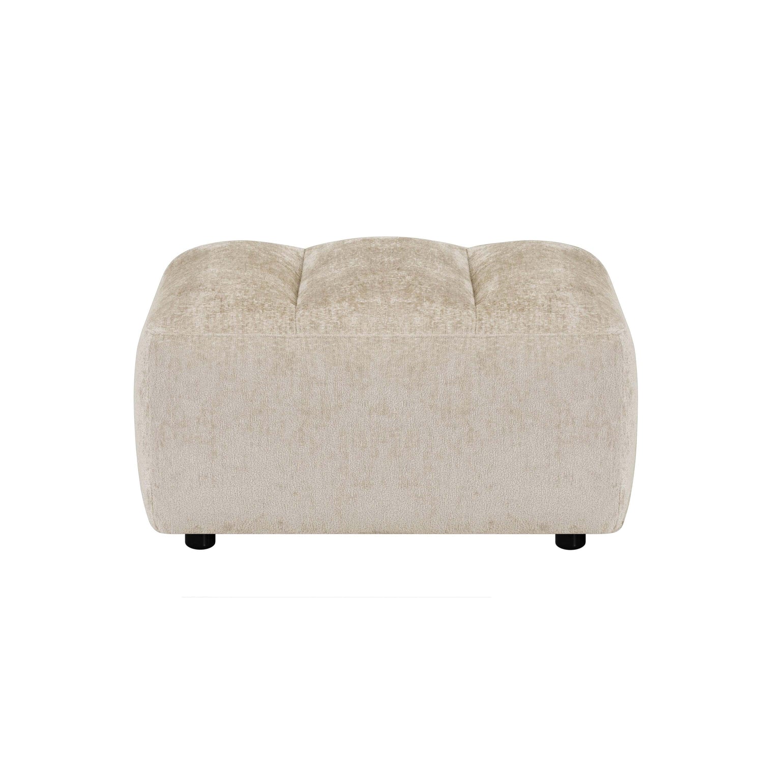 by fonQ Plume Hocker - Chenille - Beige