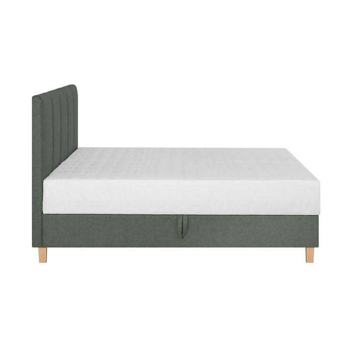 by fonQ Fjora Boxspring met Opbergruimte 140 x 200 cm - Groen