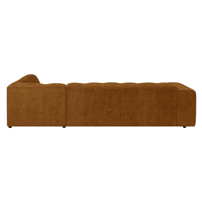 by fonQ Plume 3-zits Hoekbank Rechts - Chenille - Terra