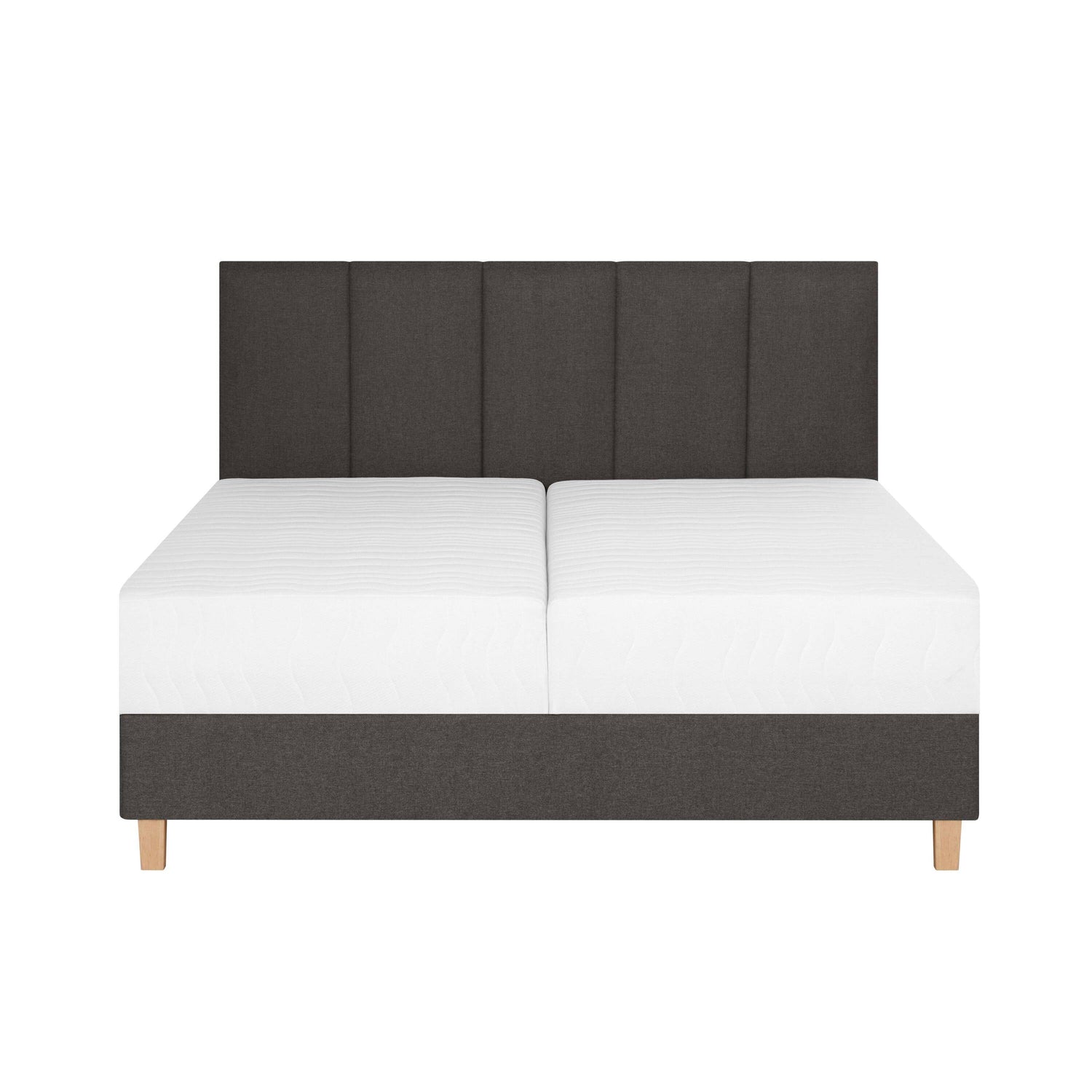 by fonQ Fjora Boxspring met Opbergruimte 140 x 200 cm - Antraciet