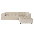 by fonQ Plume 2,5-zits Hoekbank Rechts - Chenille - Beige