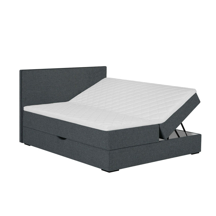 by fonQ Modo Boxspring met Opbergruimte - 160 x 200 cm - Blauw