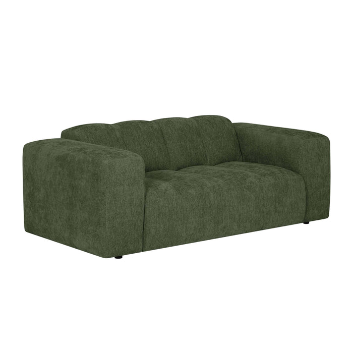by fonQ Plume 2-zitsbank - Chenille - Groen