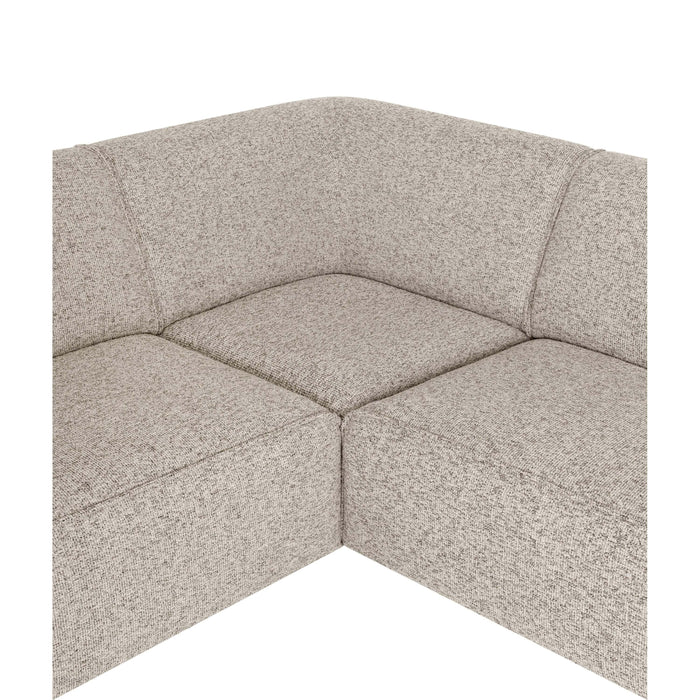 by fonQ Loft Hoekbank Links - Chenille Melange - Grijs