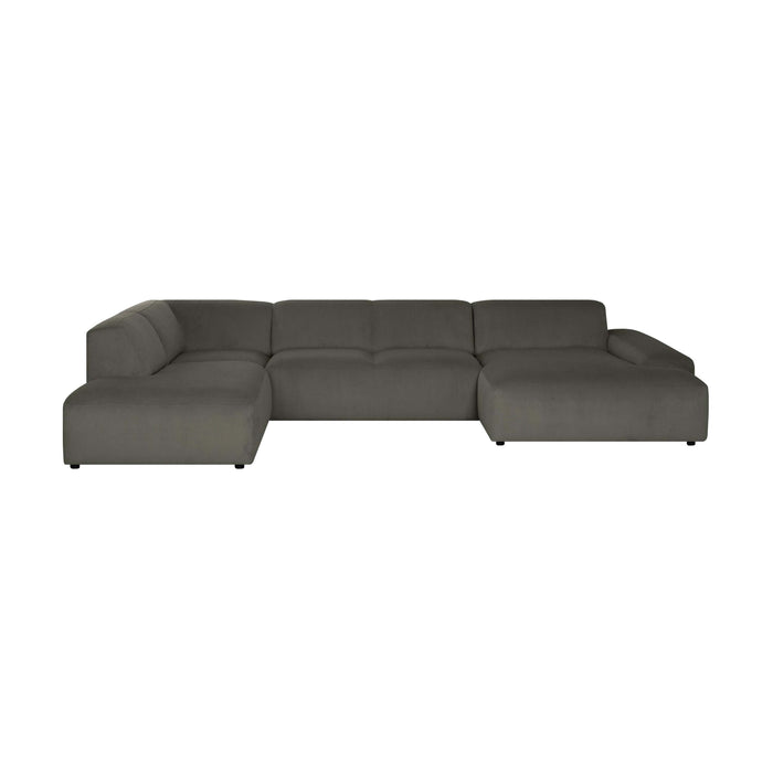 by fonQ Wonder U-bank Links - Rib - Antraciet