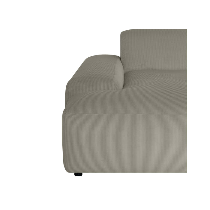 by fonQ Wonder U-bank Rechts - Rib - Taupe