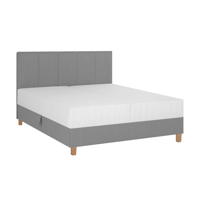 by fonQ Fjora Boxspring met Opbergruimte 180 x 200 cm - Grijs
