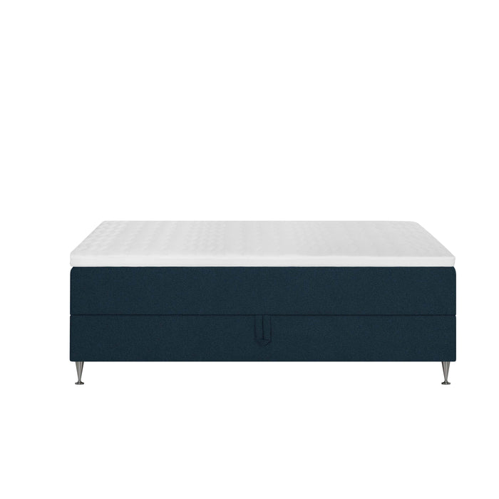 by fonQ Nubo Boxspring met Opbergruimte - 160 x 200 cm - Blauw