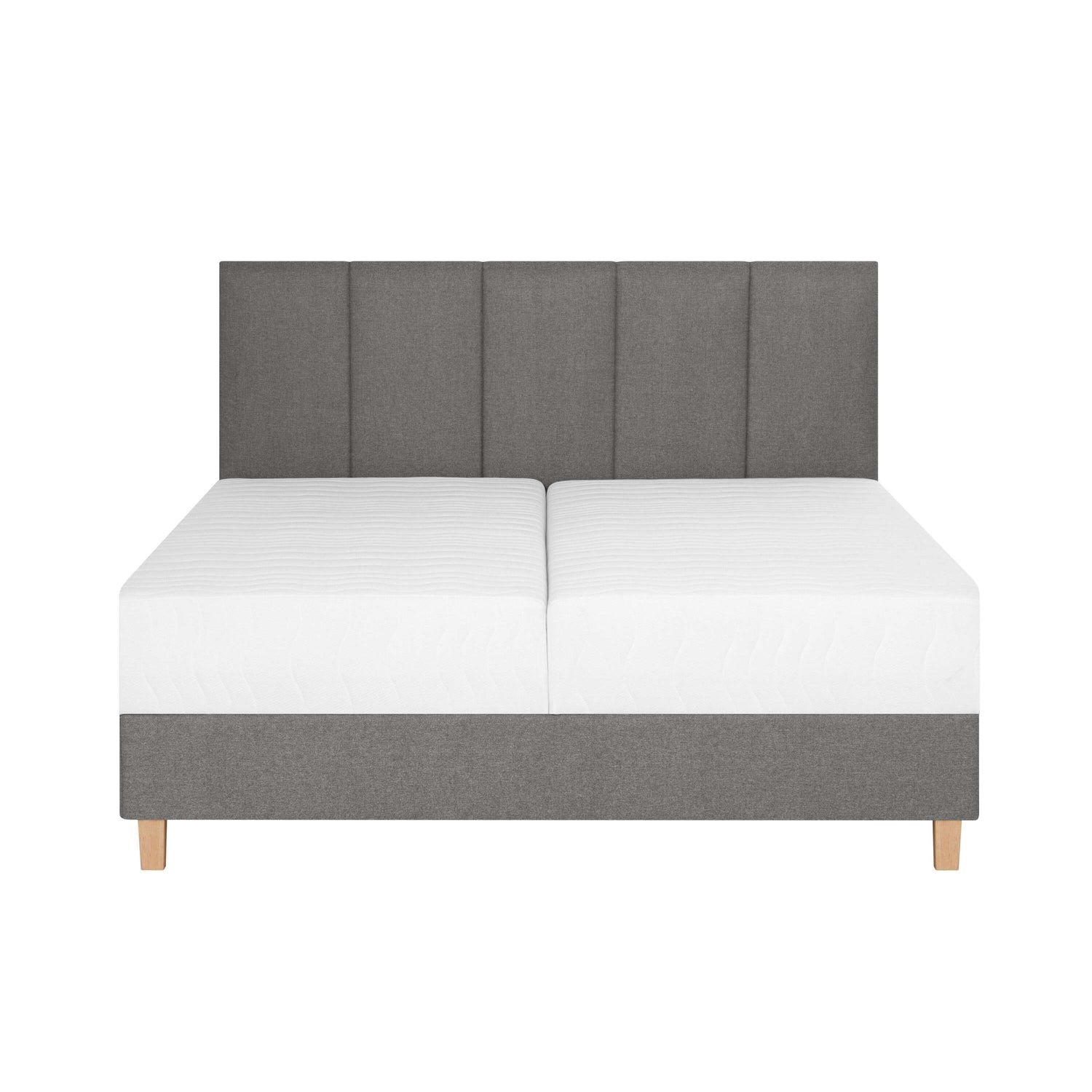 by fonQ Fjora Boxspring met Opbergruimte 140 x 200 cm - Steengrijs
