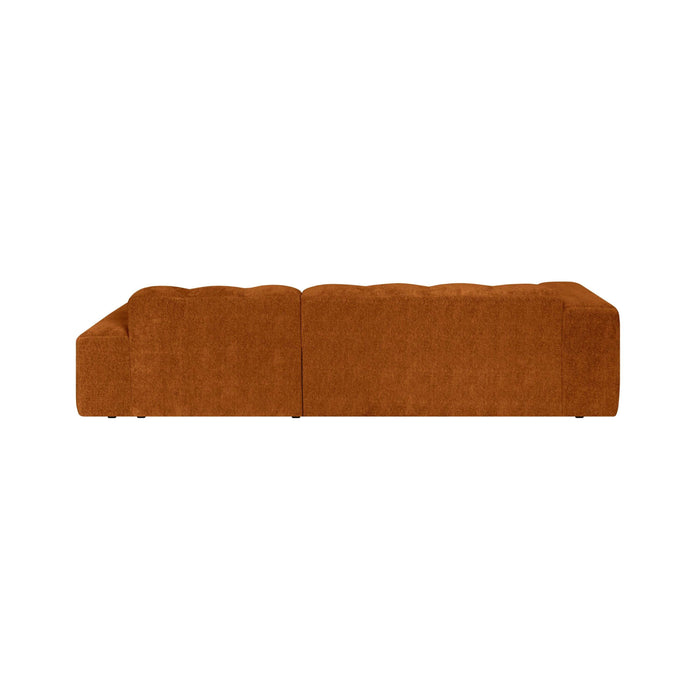 by fonQ Plume 3-zits Hoekbank met Chaise Longue XL Rechts - Chenille - Terra