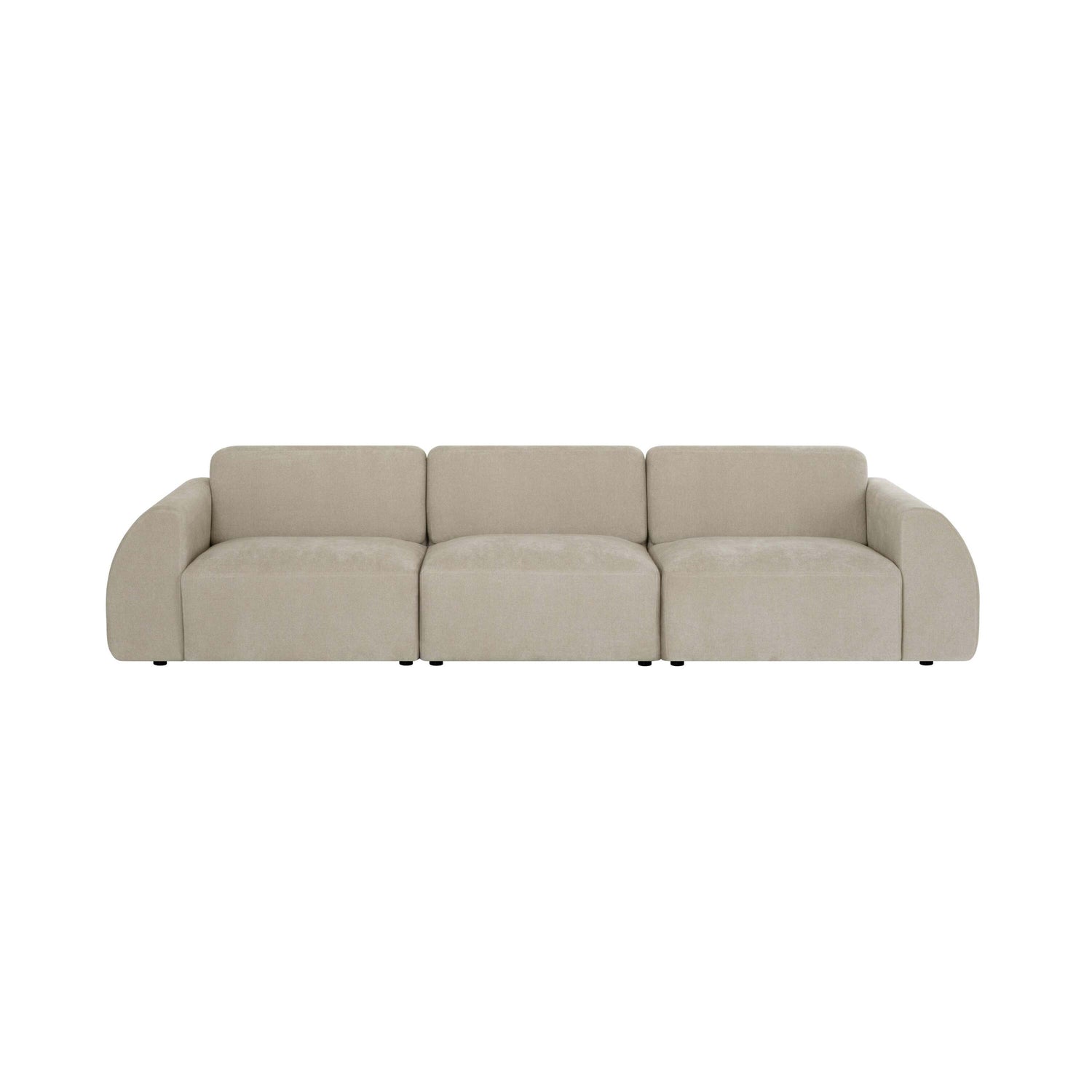by fonQ Bink 3-zitsbank - Bouclé - Beige
