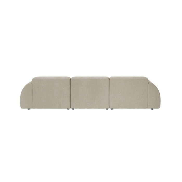 by fonQ Bink 3-zitsbank - Bouclé - Beige