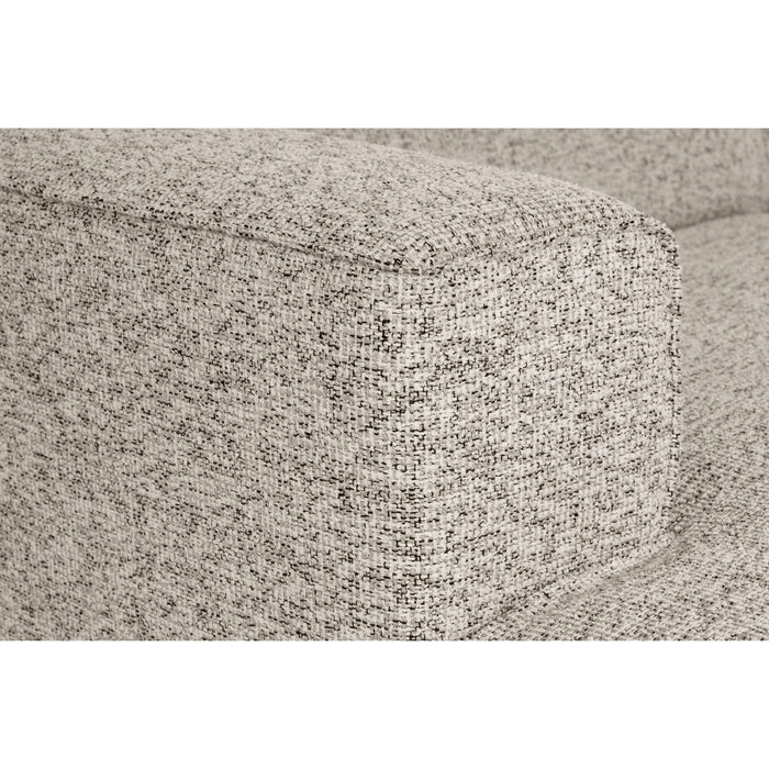 by fonQ Loft Hoekbank met Chaise Longue Links - Chenille Melange - Grijs