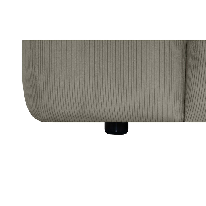 by fonQ Wonder 5-zits Hoekbank - Rib - Taupe