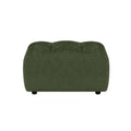 by fonQ Plume Hocker - Chenille - Groen