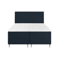 by fonQ Nubo Boxspring met Opbergruimte en Hoofdbord - 160 x 200 cm - Blauw