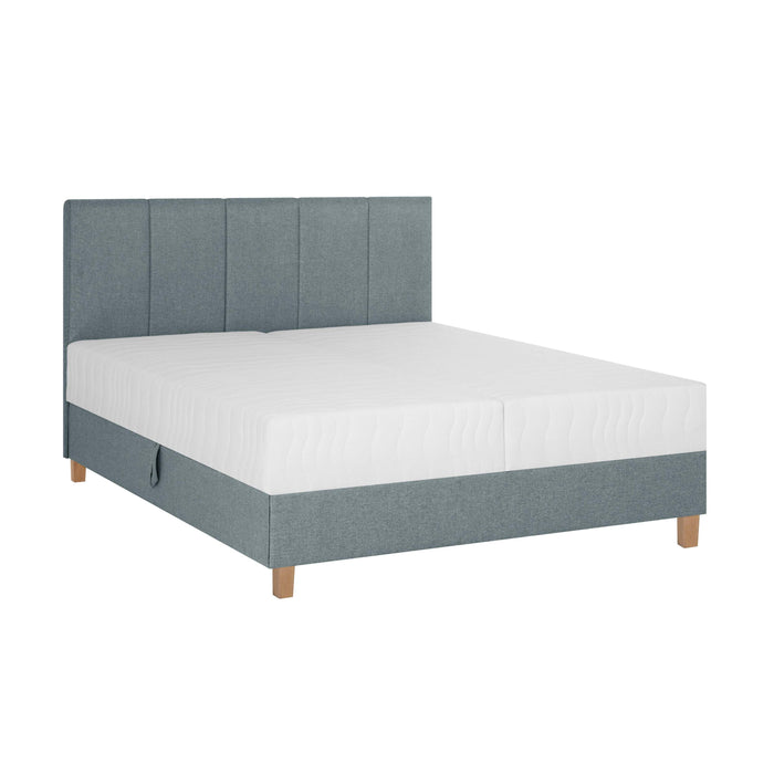 by fonQ Fjora Boxspring met Opbergruimte 160 x 200 cm - Blauw