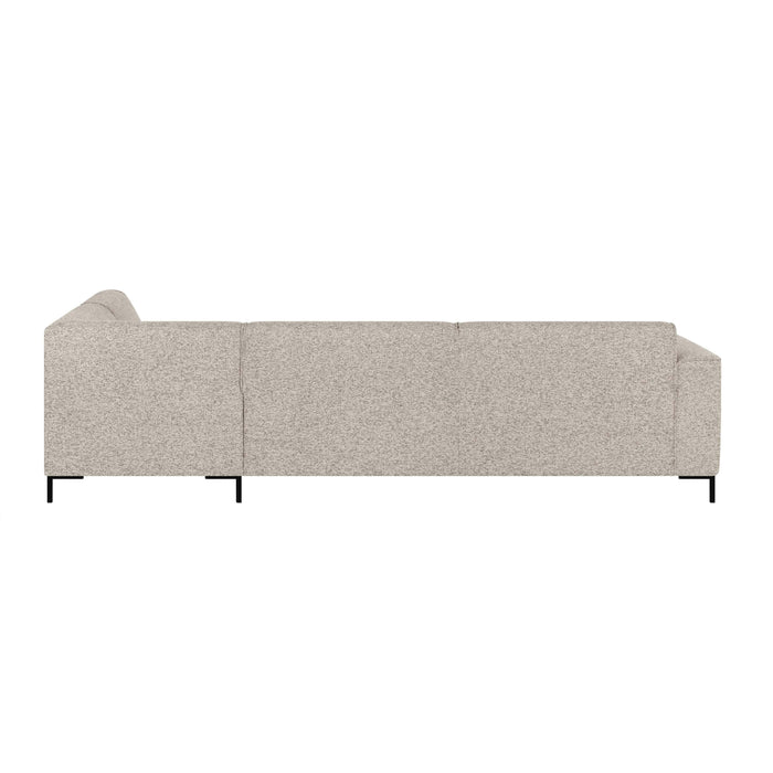 by fonQ Loft Hoekbank Rechts - Chenille Melange - Grijs