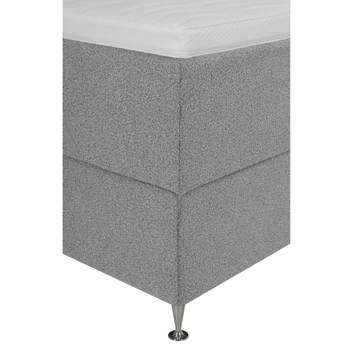 by fonQ Nubo Boxspring met Opbergruimte en Hoofdbord - 180 x 200 cm - Grijs