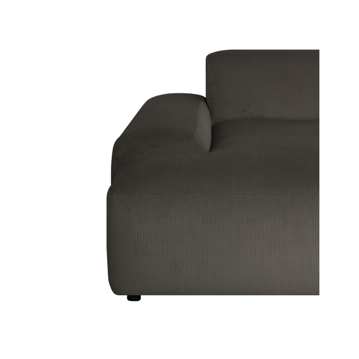 by fonQ Wonder U-bank Rechts - Rib - Antraciet