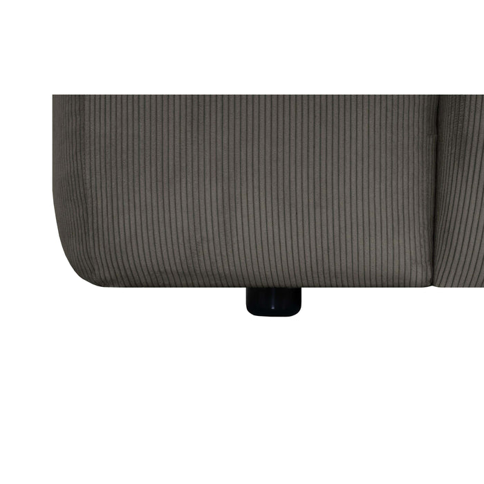by fonQ Wonder 5-zits Hoekbank - Rib - Antraciet