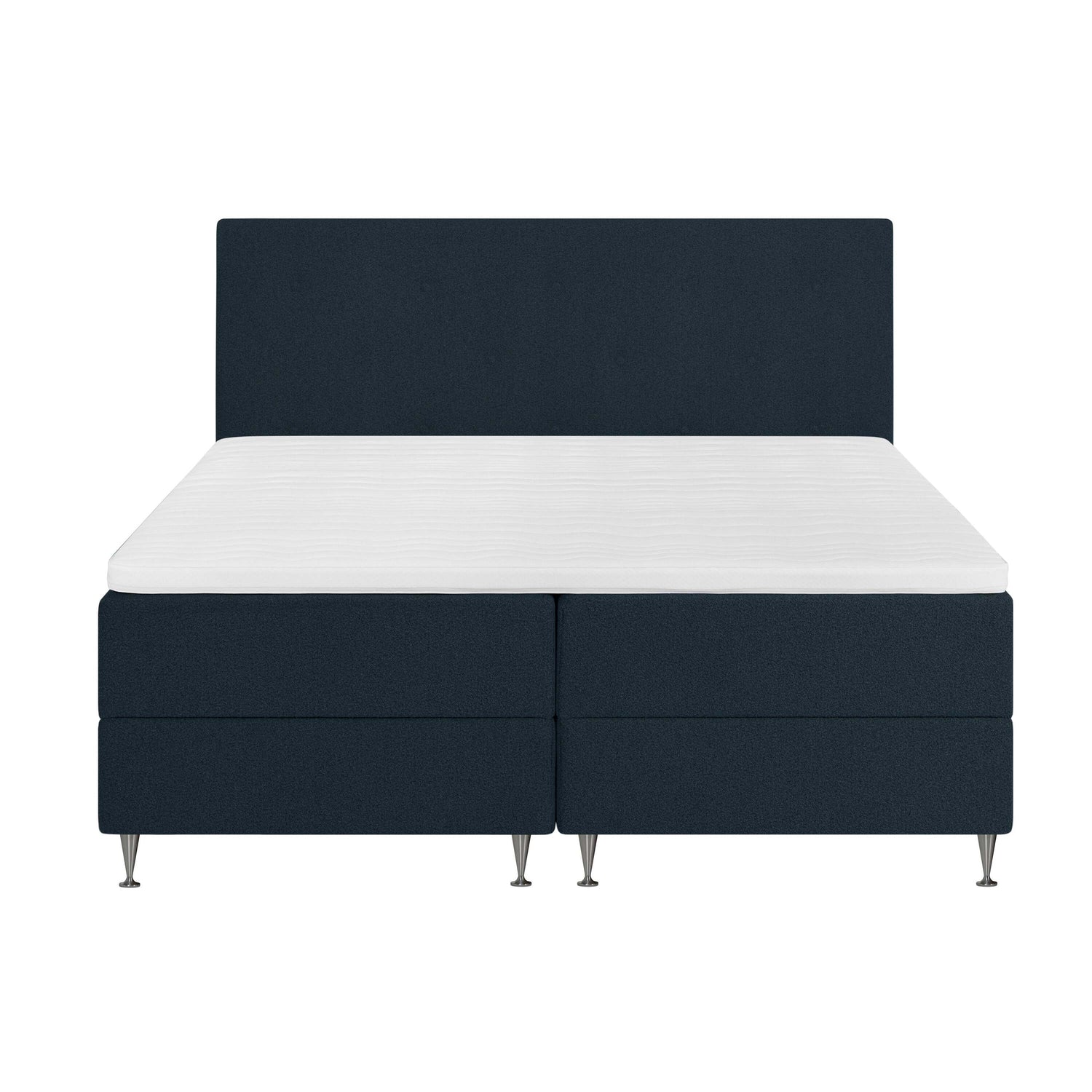 by fonQ Nubo Boxspring met Opbergruimte en Hoofdbord - 180 x 200 cm - Blauw