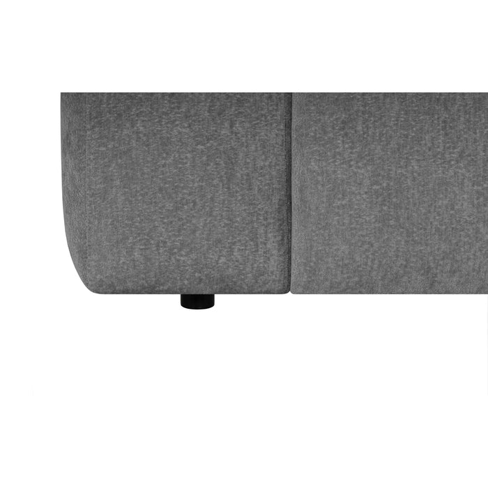 by fonQ Plume 3-zits Hoekbank met Chaise Longue XL Rechts - Chenille - Antraciet