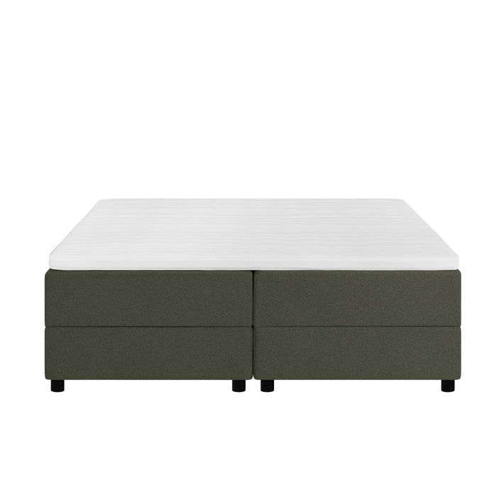 by fonQ Stilo Boxspring met Opbergruimte - 180 x 200 cm - Mosgroen