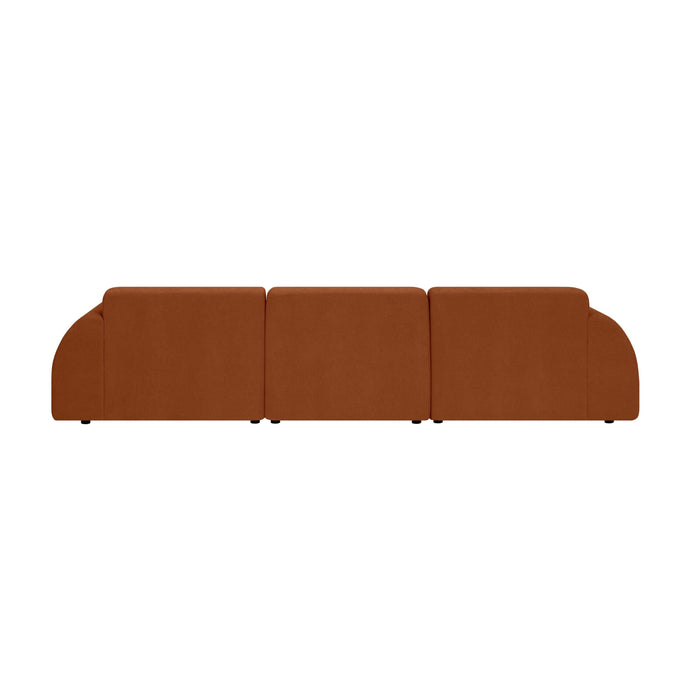 by fonQ Bink 3-zits Hoekbank met Chaise Longue Rechts - Bouclé - Terra