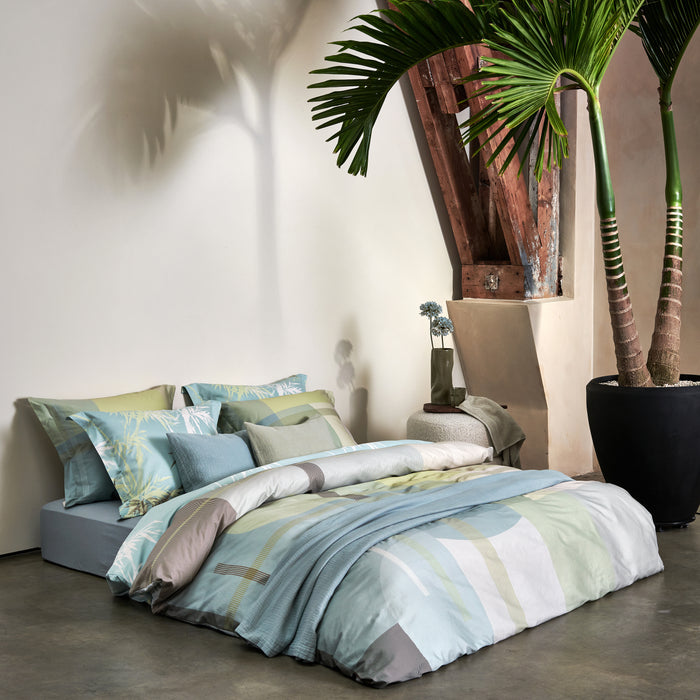 Vandyck Lush Lagoon Dekbedovertrek 240x200/220 cm - Thyme