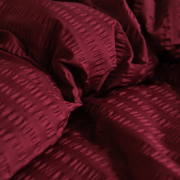 Crisp Sheets Smooth Waffle Dekbedovertrek 200 x 220 cm - Pomme Granate