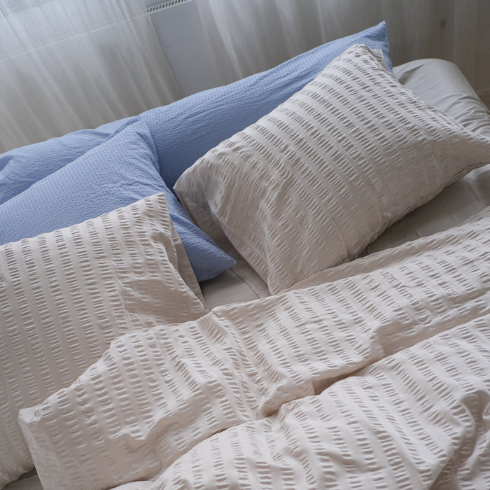 Crisp Sheets Smooth Waffle Dekbedovertrek 240 x 220 cm - Pebble Stone