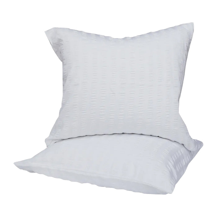 Crisp Sheets Smooth Waffle Dekbedovertrek 200 x 220 cm - Silver