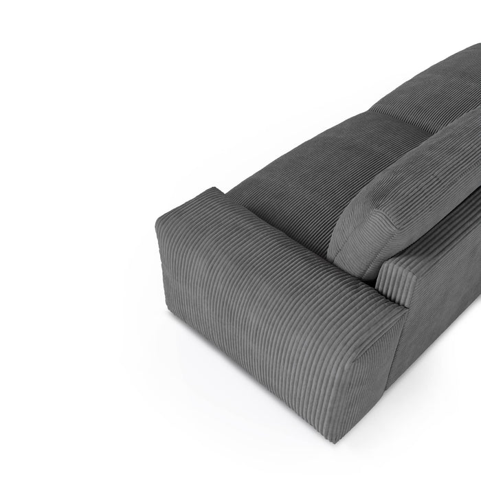 Sofa 4 zits corduroy crème 240cm