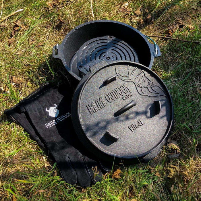 Valhal - BBQ Accessoire Handschoen Suede Vuurvast Set van 2 Stuks