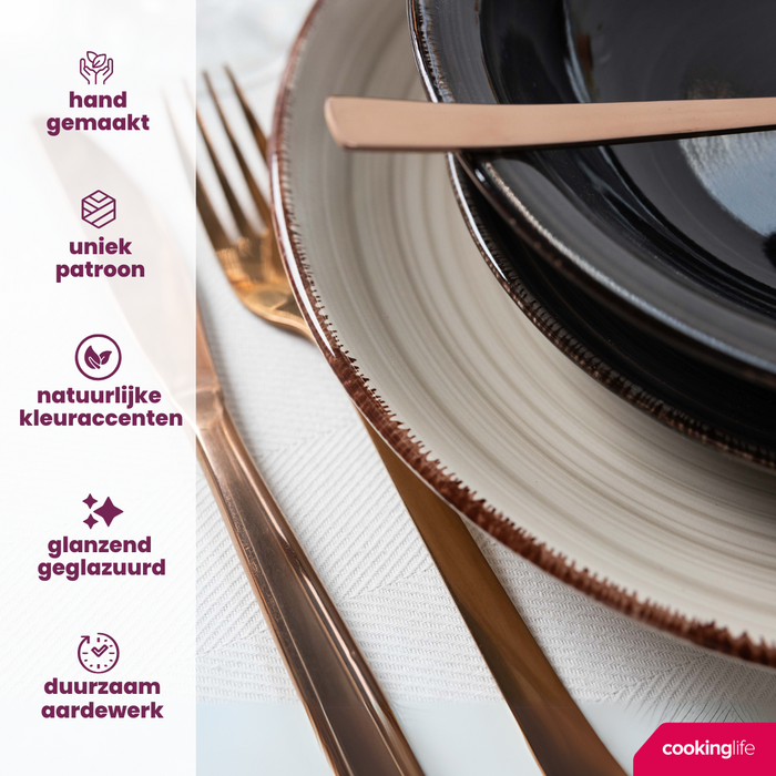 Studio Tavola Kleine Kommen Vintage Loft ø 12 cm - 6 stuks