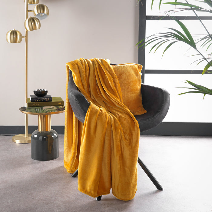 Dutch Decor plaid BILLY - 150x200 cm Golden Glow