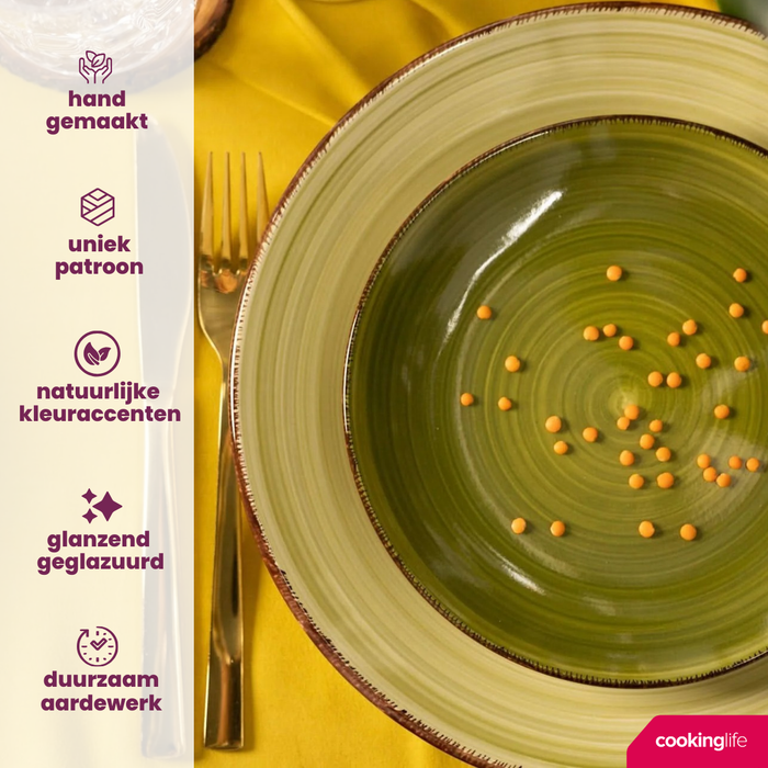 Studio Tavola Koffiekopjes Summer Green 160 ml - 6 stuks