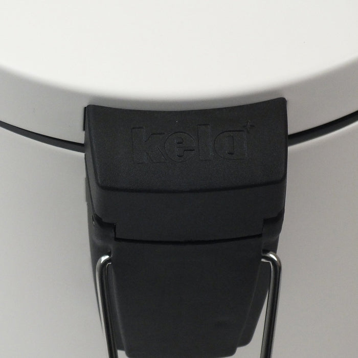 Afvalemmer Cornell RVS wit, 12 L - Kela