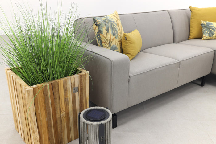 Boavista Sunbrella loungebank chaise longue - Nature Grey - 2-delig