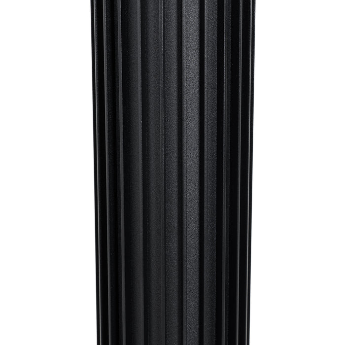 QAZQA Buiten paaltje zwart met grondpin en kabelmof 50cm IP44 - Boris