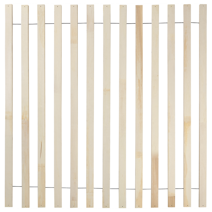 Beliani - VARZY - Bed - Lichtbruin - 180 x 200 cm - Rubberhout