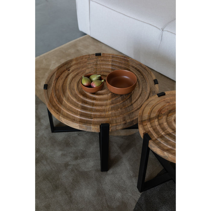 Housecraft Living Buz Salontafel Rond 60 cm Mangohout - Bruin