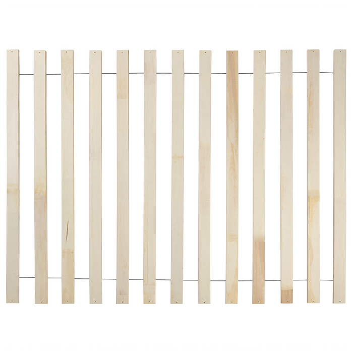 Beliani - VARZY - Bed - Lichtbruin - 140 x 200 cm - Rubberhout